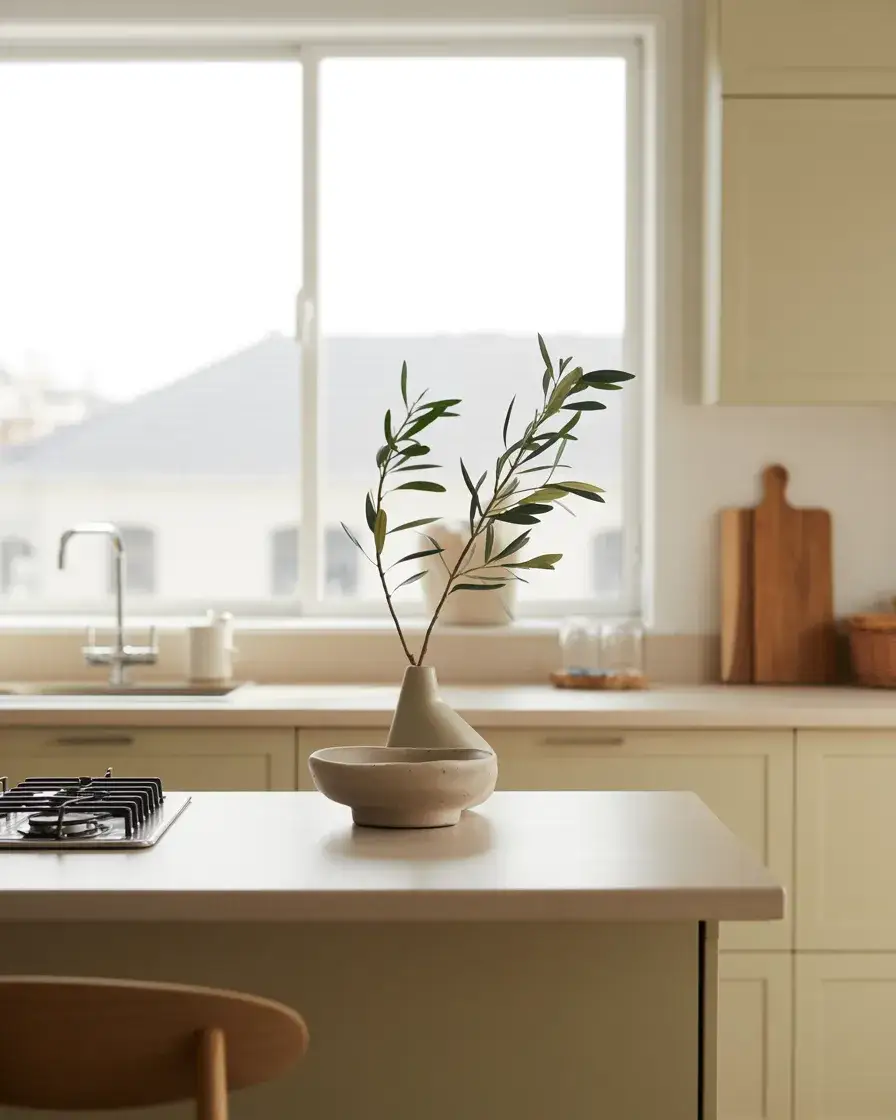 Minimalist White Island Styling 2