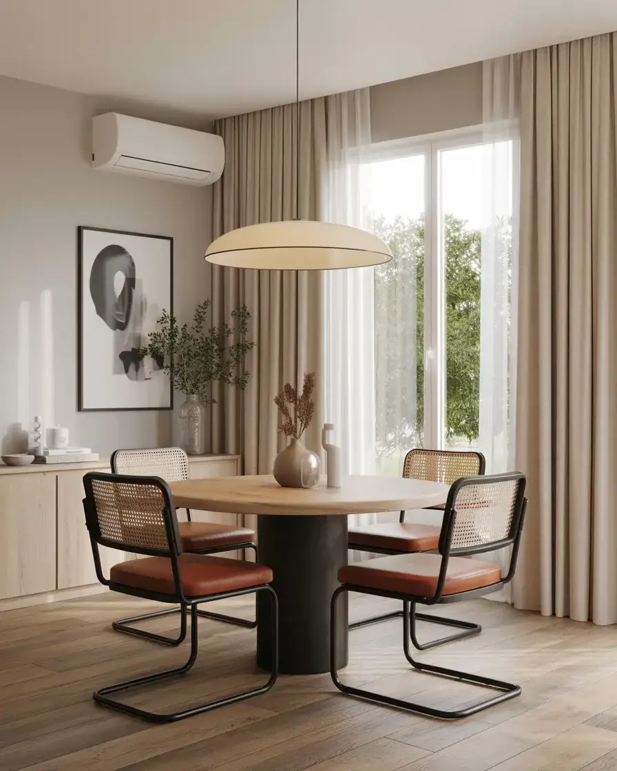 Mixed Material Dining Chairs 1