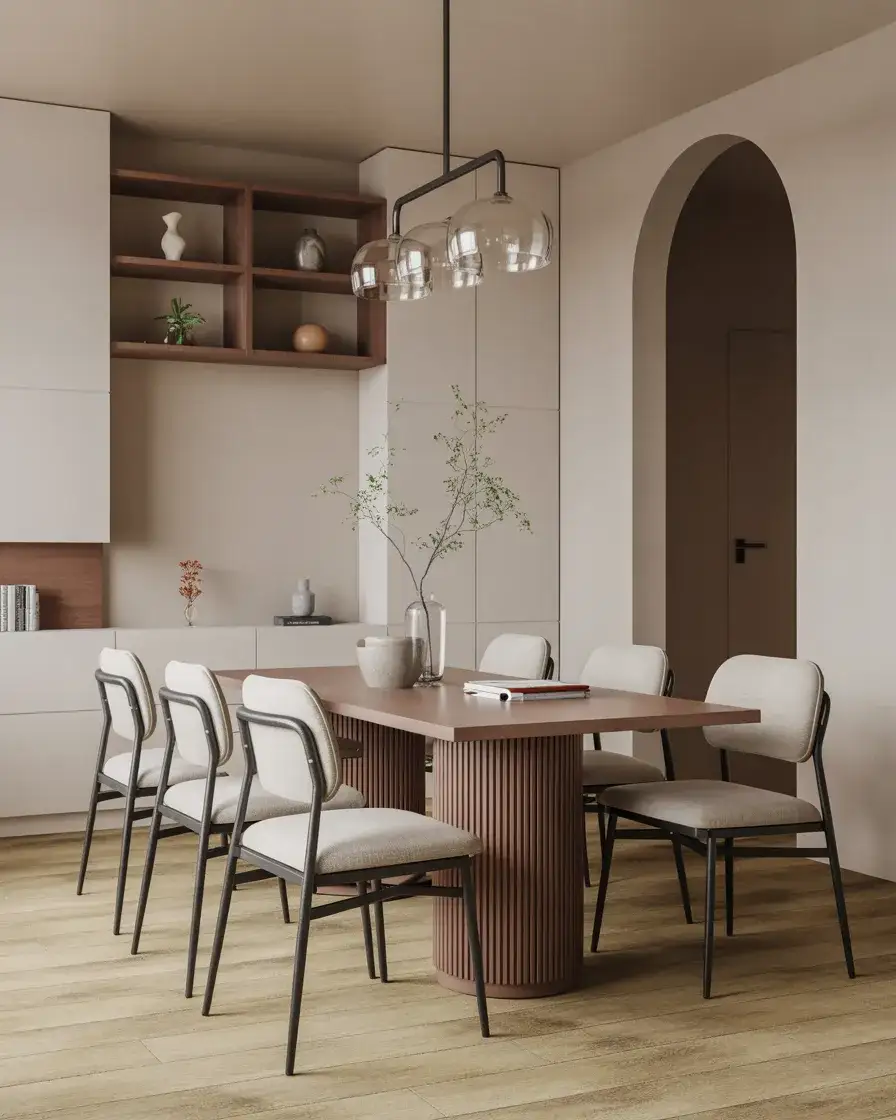 Mixed Material Dining Chairs 2