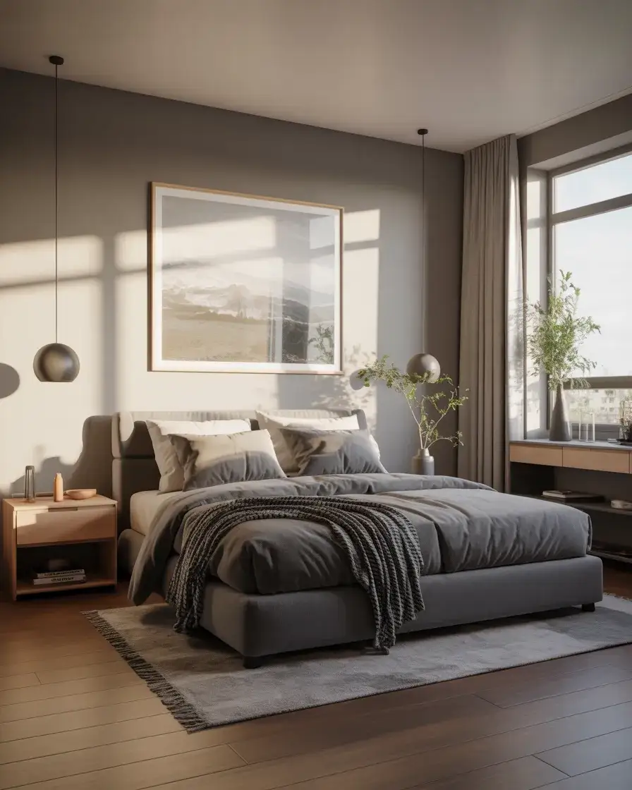 Modern Compact Bachelor Bedroom 1