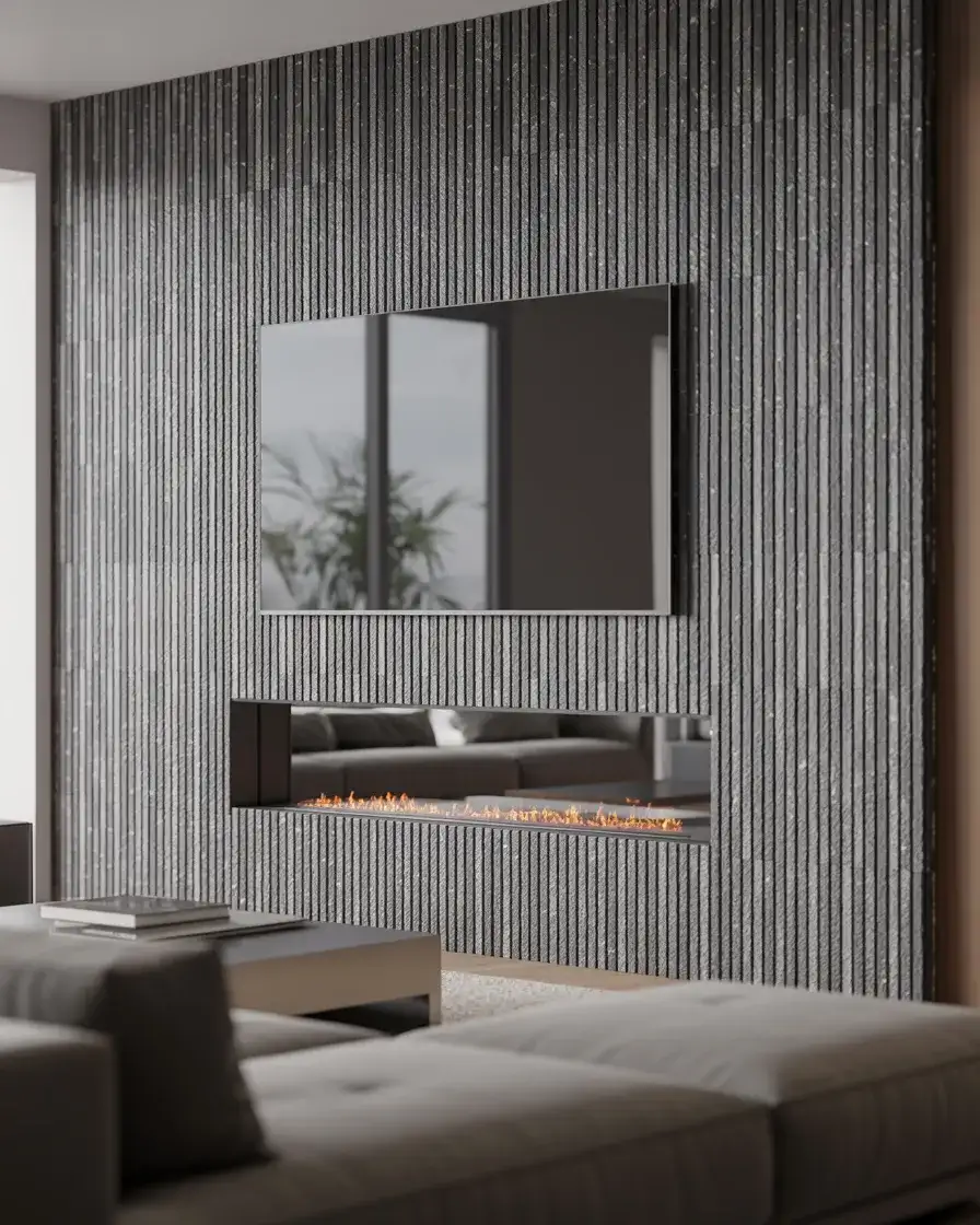 Modern Fireplace Feature Wall 1
