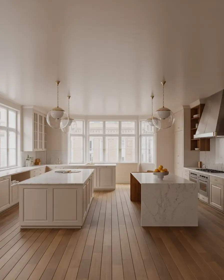 Modern Kitchens with Double Islands 1