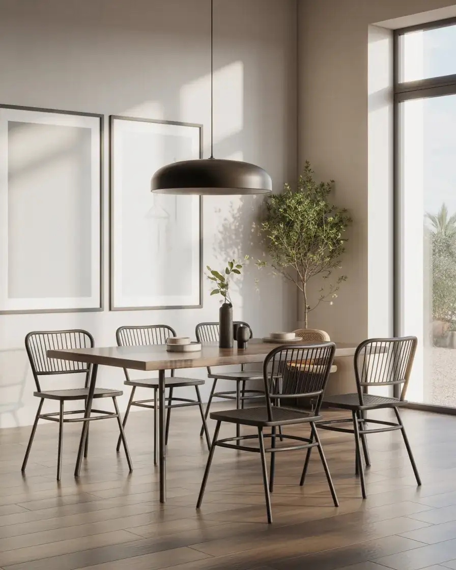 Modern Metal Dining Chairs for a Sleek Edge 1