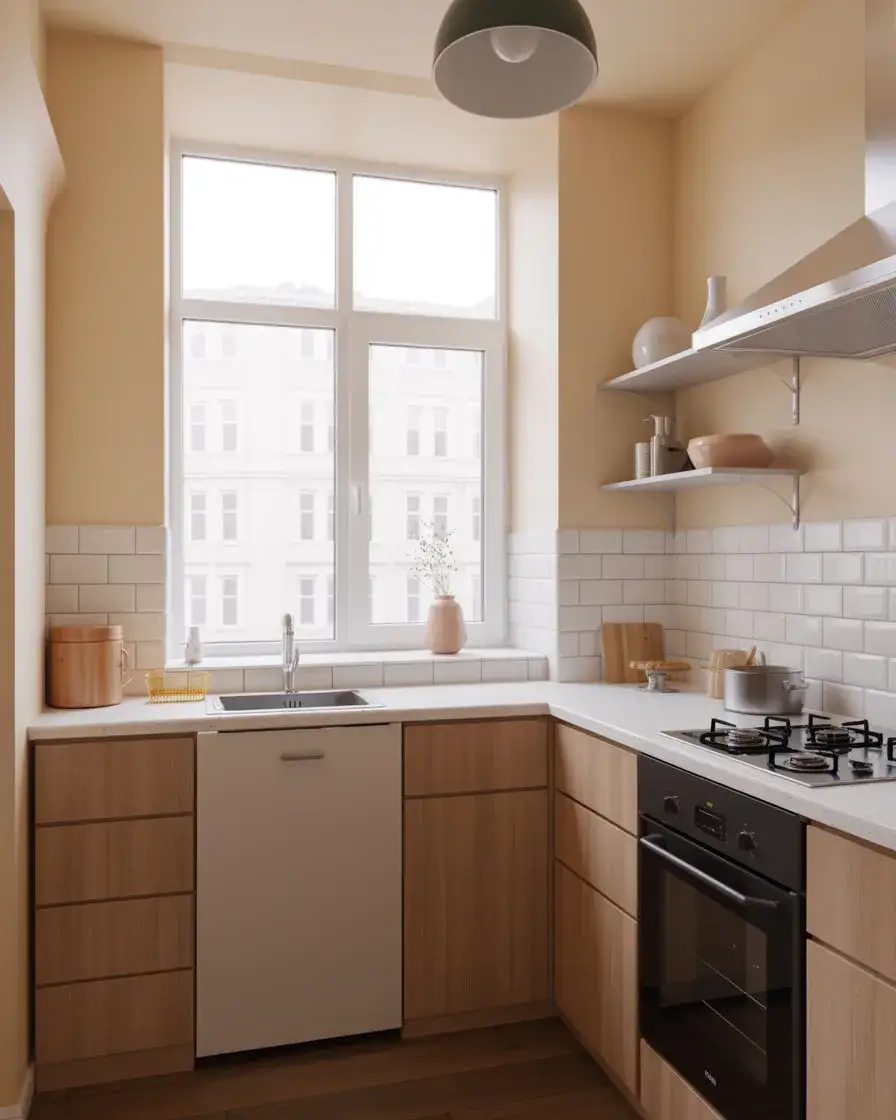 Peel-and-Stick Backsplash for Small Kitchens 2