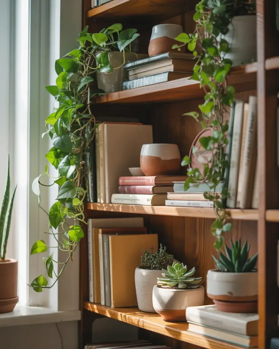 Plant Filled Creative Shelves 1