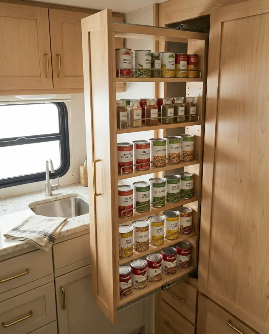 RV Vertical Pantry Hacks 2