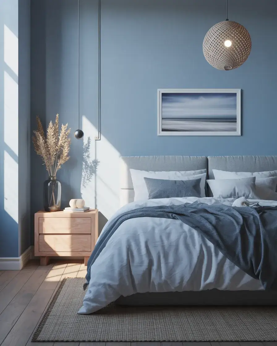 Relaxed Coastal Blue Bedroom 1