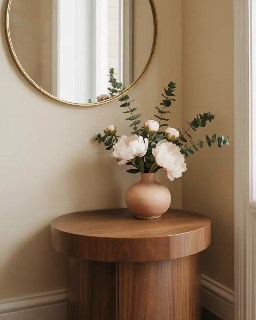 Round Accent Entry Table for Compact Spaces 2