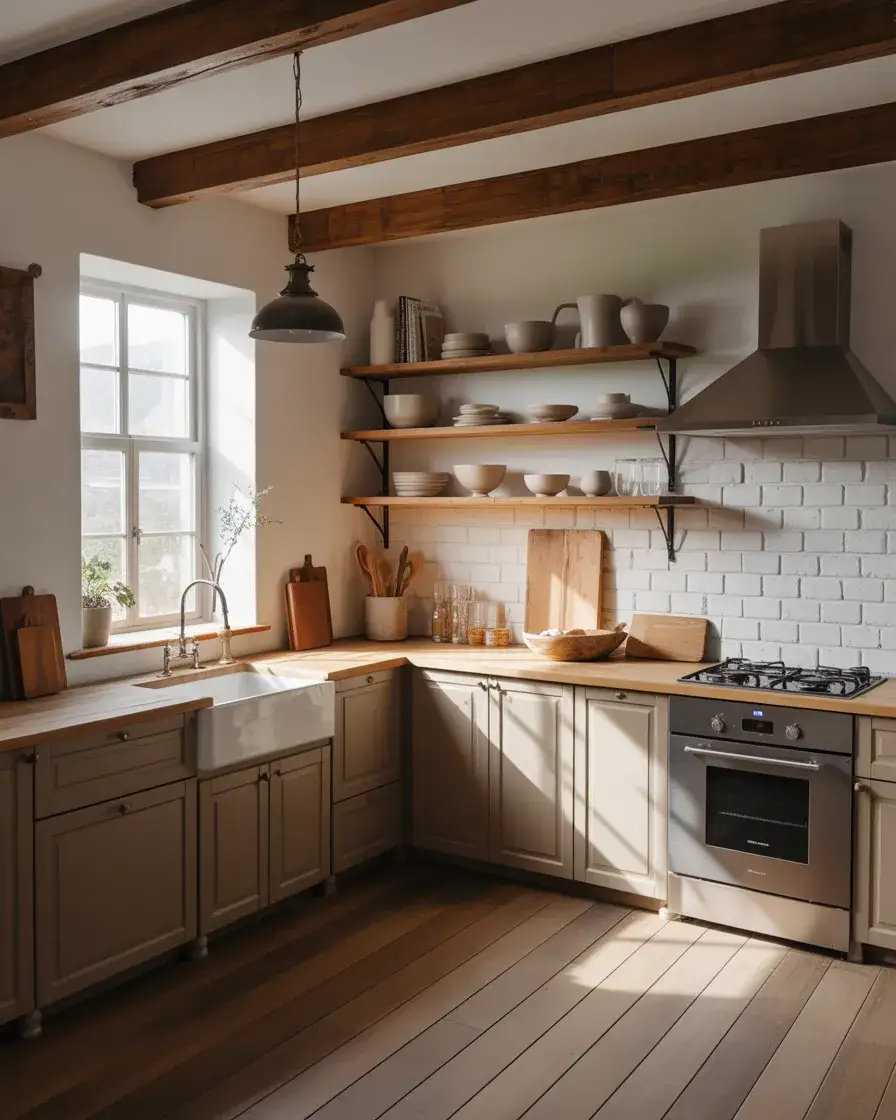 Rustic Kitchens Featuring Butcher Block Countertops 2