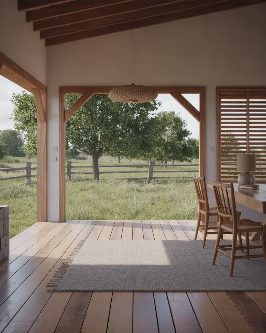 Rustic Split Rail Fence With Privacy Panels 1