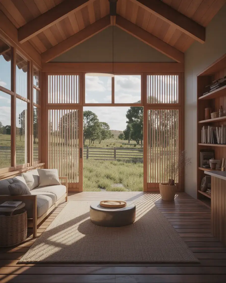 Rustic Split Rail Fence With Privacy Panels 2