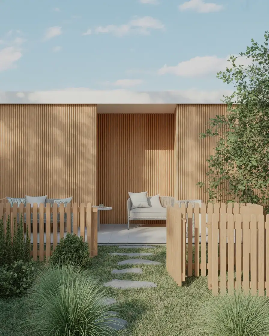 Simple Timber Fence Inspired by Australian Gardens 2