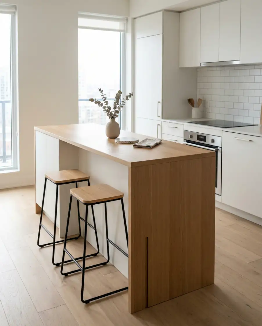 Slim Apartment Island Storage 1