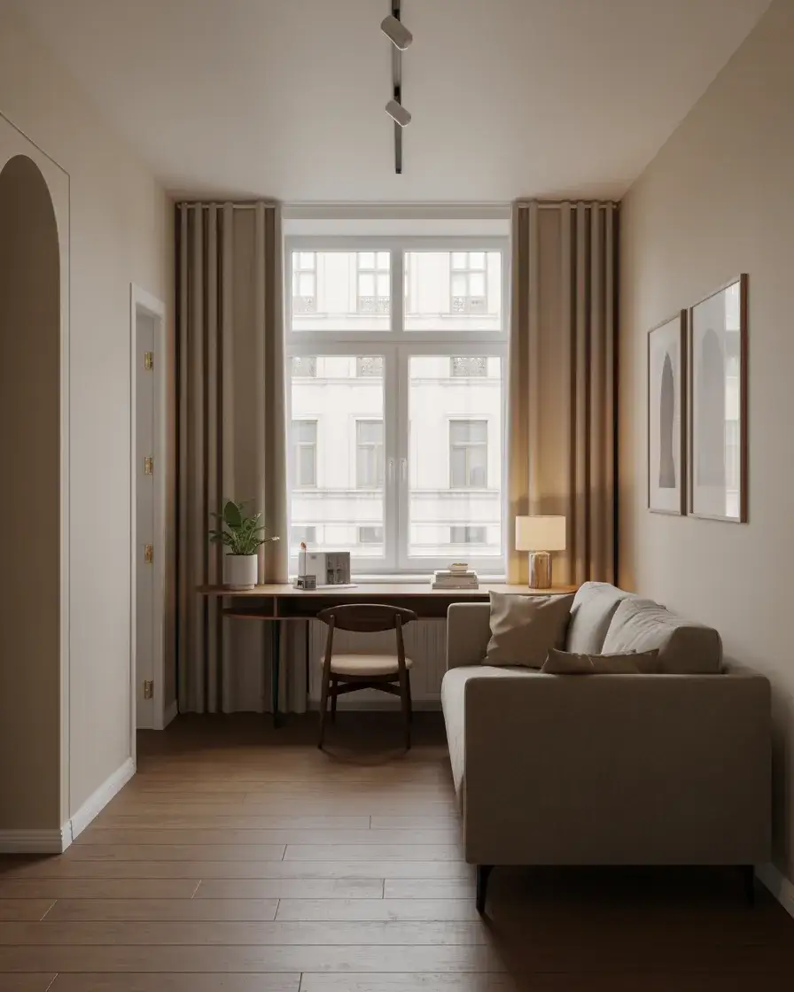 Slim Console Table Behind the Sofa 2