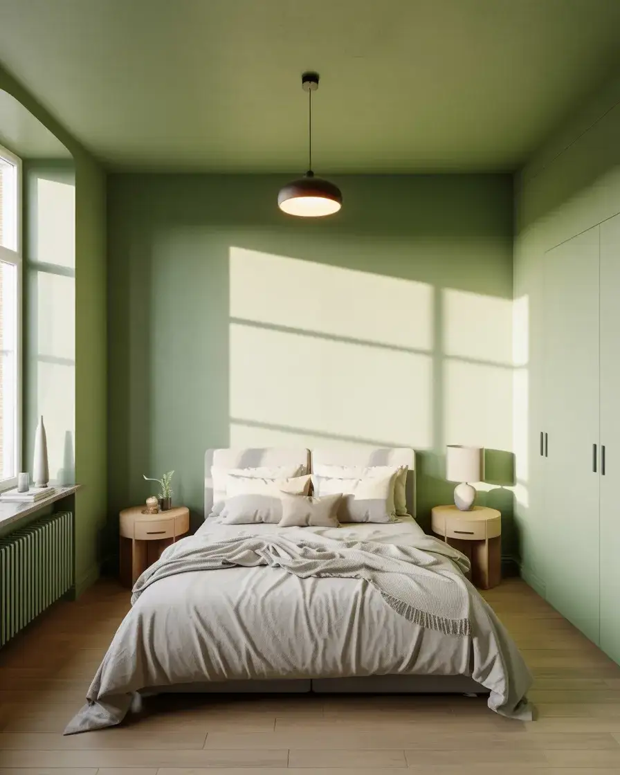 Small Green Bedroom Layout 2