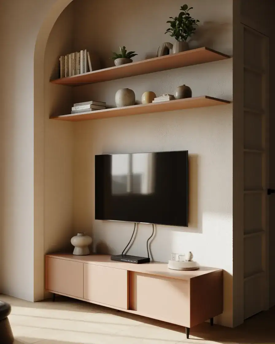 Small Living Room Corner TV Wall 1