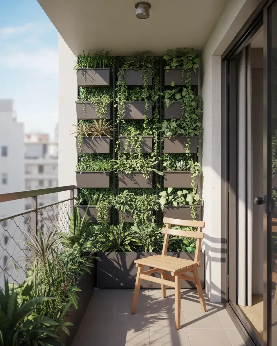 Small Patio Plant Wall 2