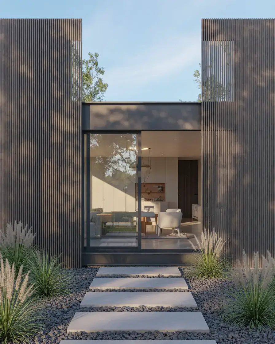 Tall Black Metal Privacy Fence 2