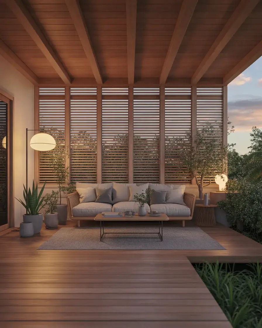 Temporary Deck Privacy Screen 1