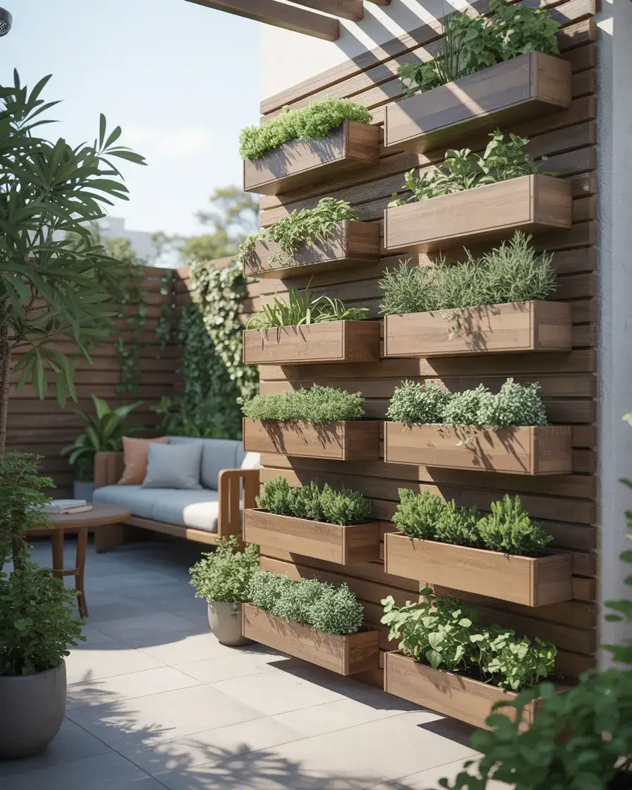 Vertical Garden Privacy Fence 2