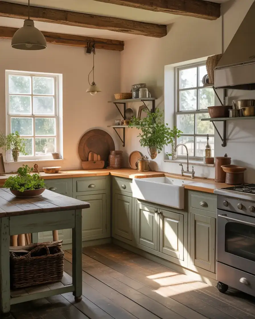 Vintage Farmhouse Kitchens 1