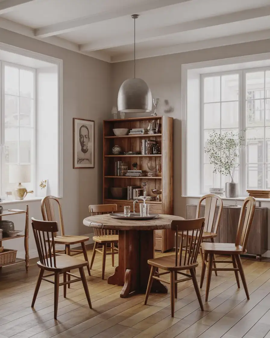 Vintage-Inspired Mismatched Dining Sets 1