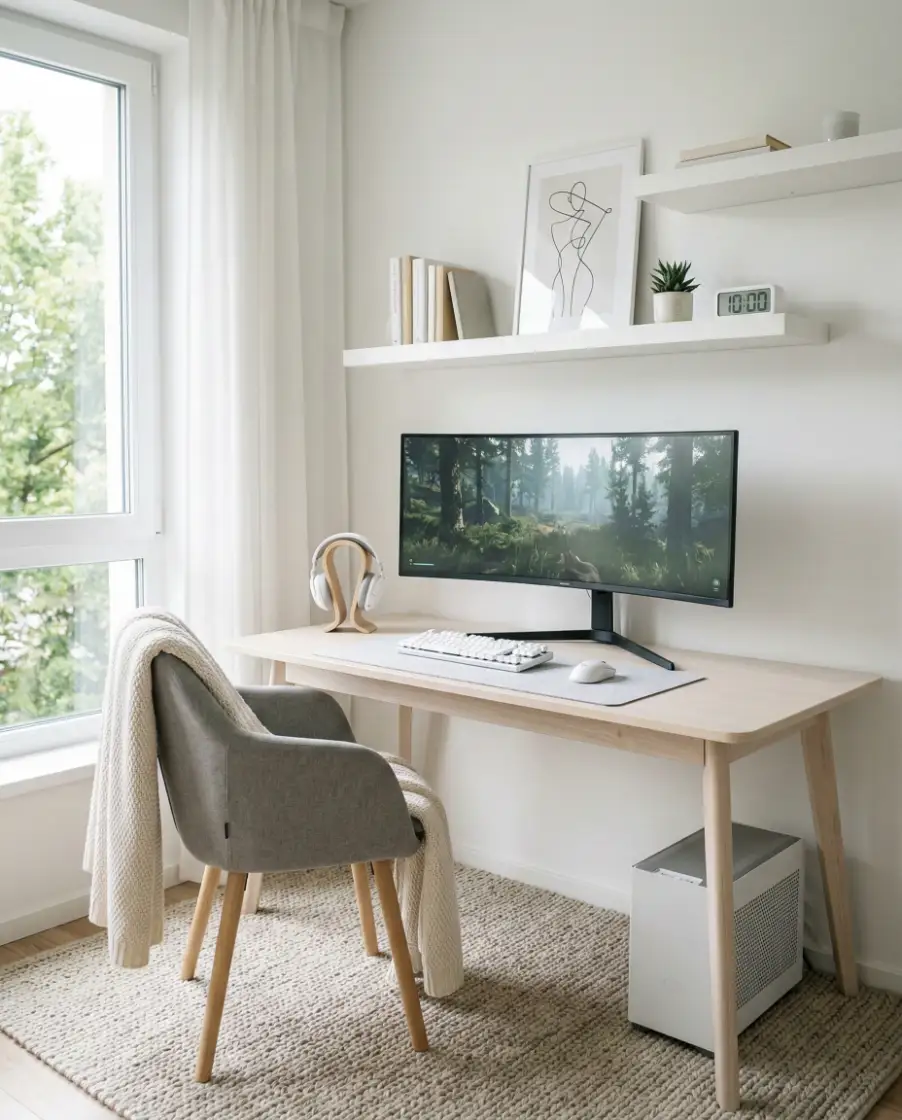 White and Wood Scandinavian Setup 1