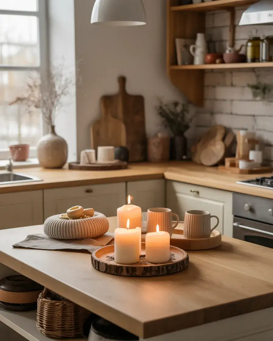 Winter Cozy Kitchen Island 1