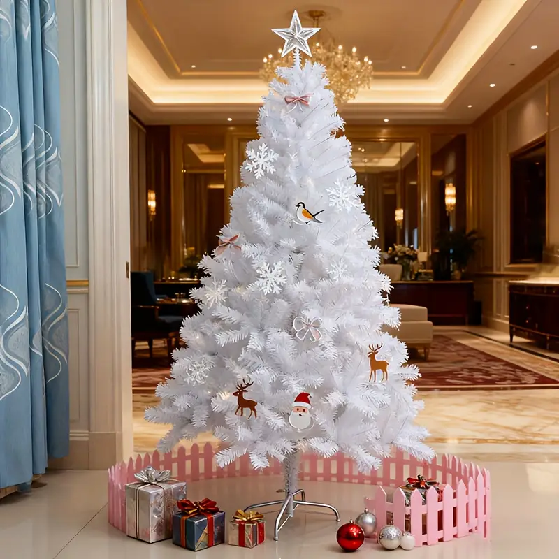 1 8m 6ft artificial christmas tree elegant snowy winter tree - Temu Kuwait