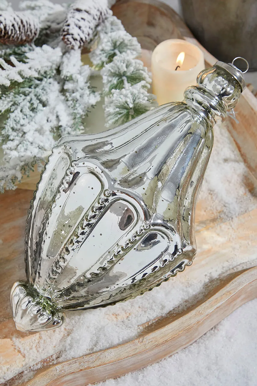 12' Cathedral Antique Mercury Glass Ornament