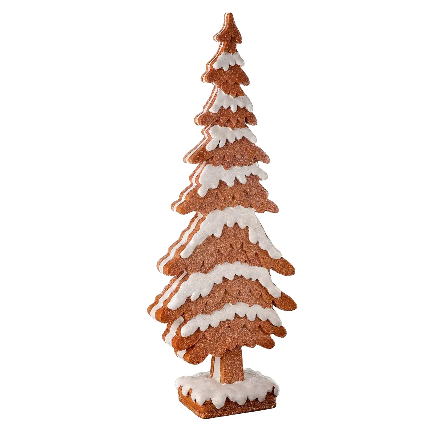 14-Inch Faux Gingerbread Christmas Tree Tabletop Decoration - One Holiday  Way