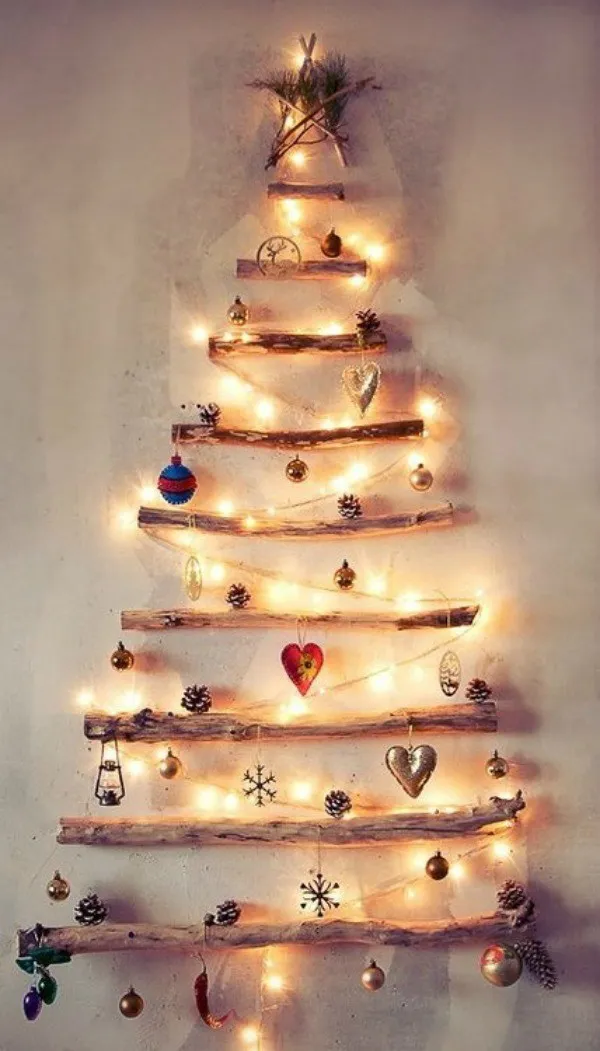 15 Clever and Cheap DIY Christmas Tree Alternatives - Ecotek Green Living