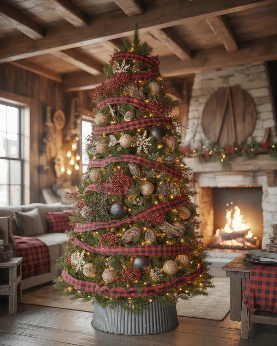 15 Farmhouse Christmas Tree Ideas for a Cozy, Rustic Holiday Home