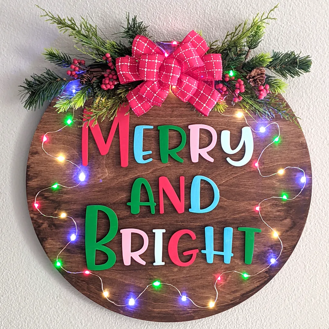 15. Jenni's Merry and Bright Sign - CraftCuts Community