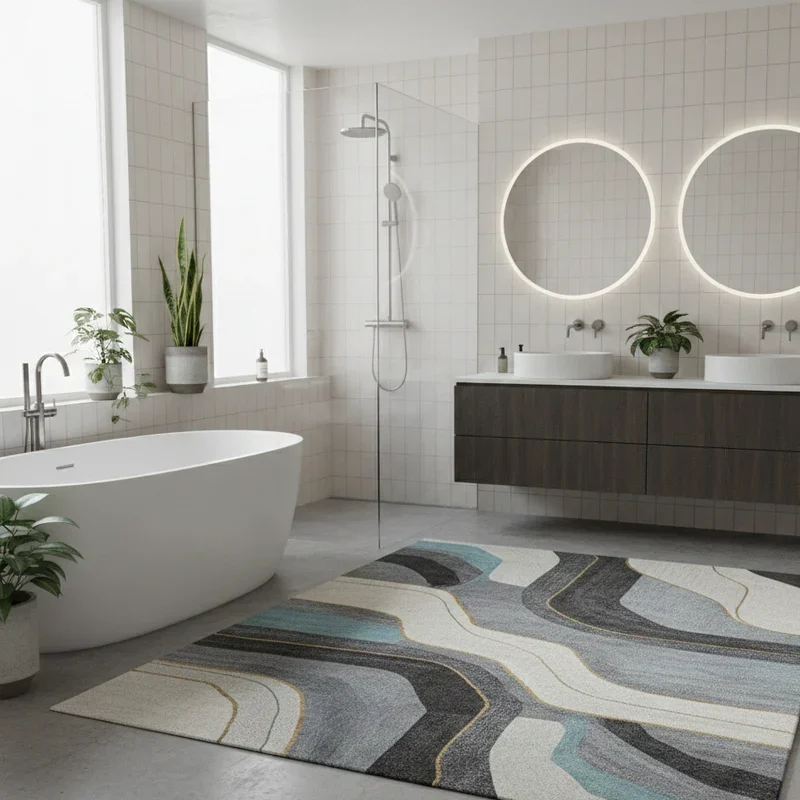 15 Modern Bathroom Rug Ideas to Elevate Your Space