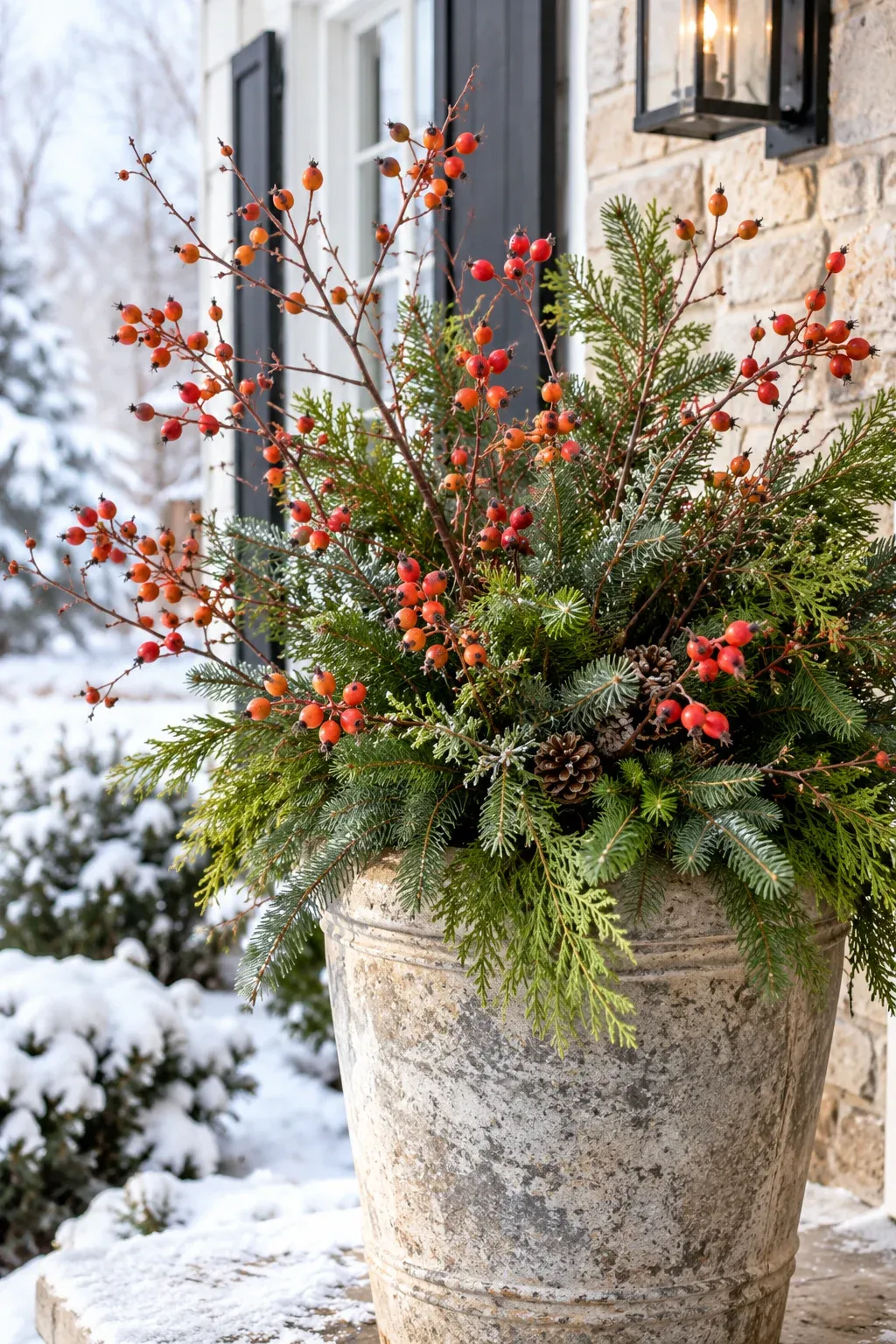 15 Winter Container Planters That Still Look Good in February - HavenSprout