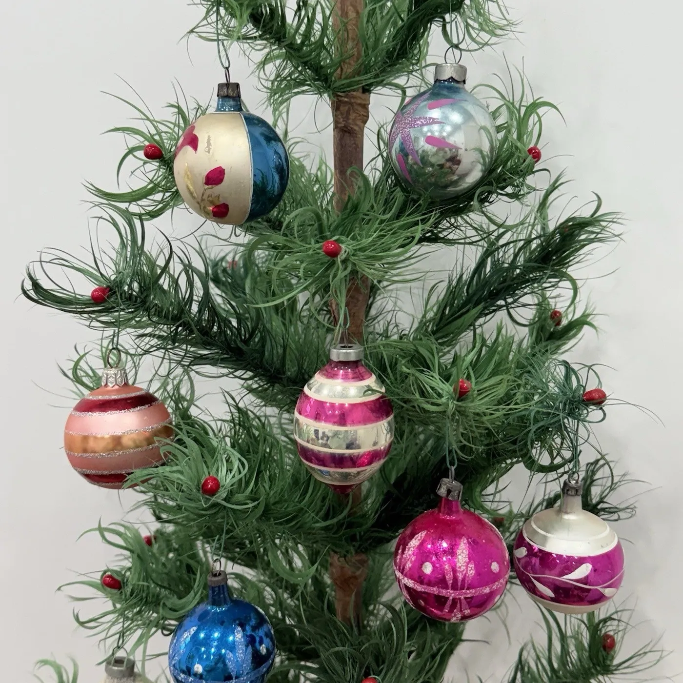 1950 Vintage Christmas Tree Ornaments Vintage 1950-60s Mercury Glass  Christmas Baubles – Vintage White Antiques