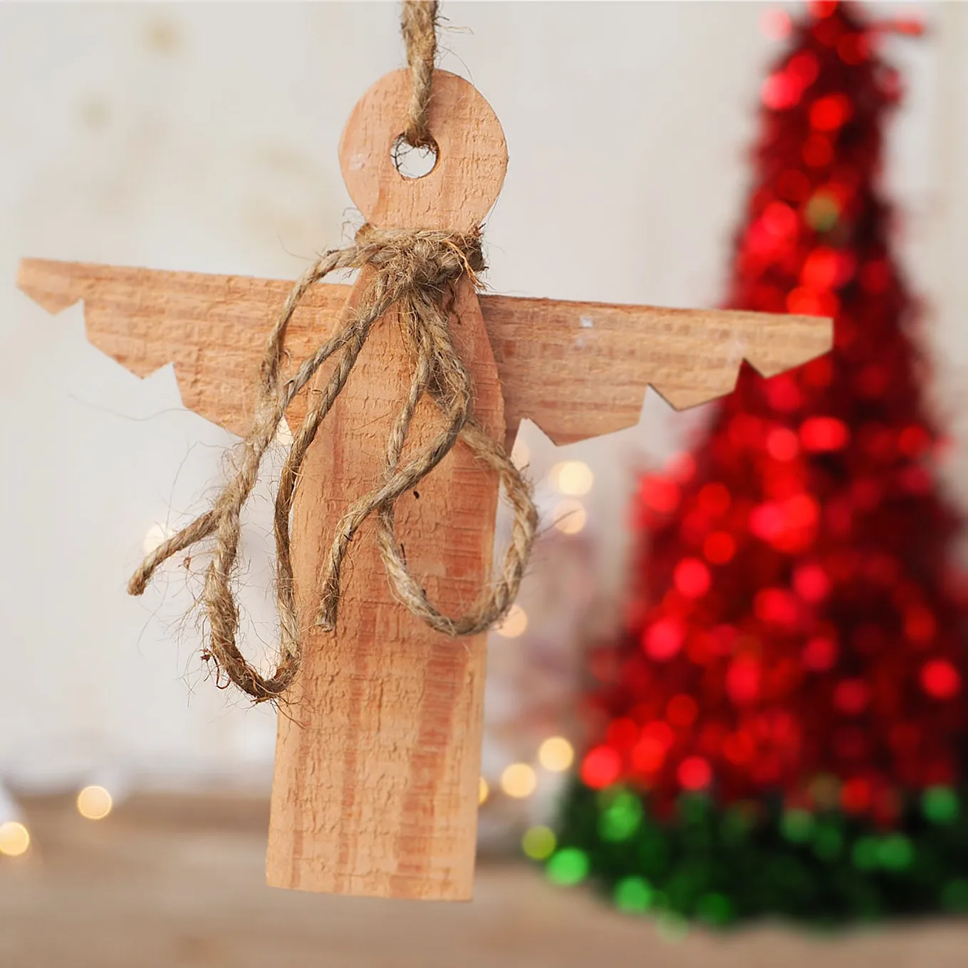 2021 Reclaimed Wood Christmas Angel Ornaments - Apple Valley Farm