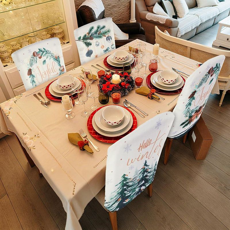 2026 Winter Wonderland Chair Covers Latitude Run® Meticulous Vintage