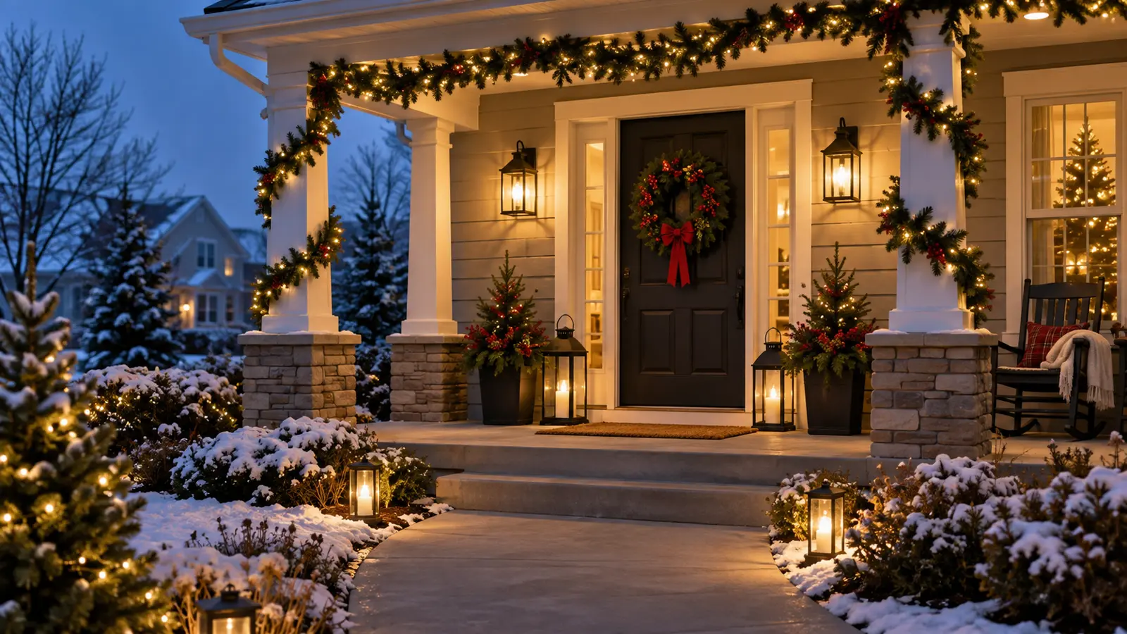 21 Christmas Front Porch Ideas for 2026