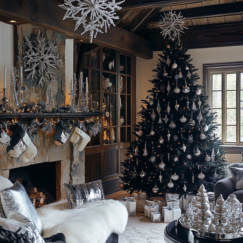 22 Creative Black Christmas Tree Decoration Ideas for 2024