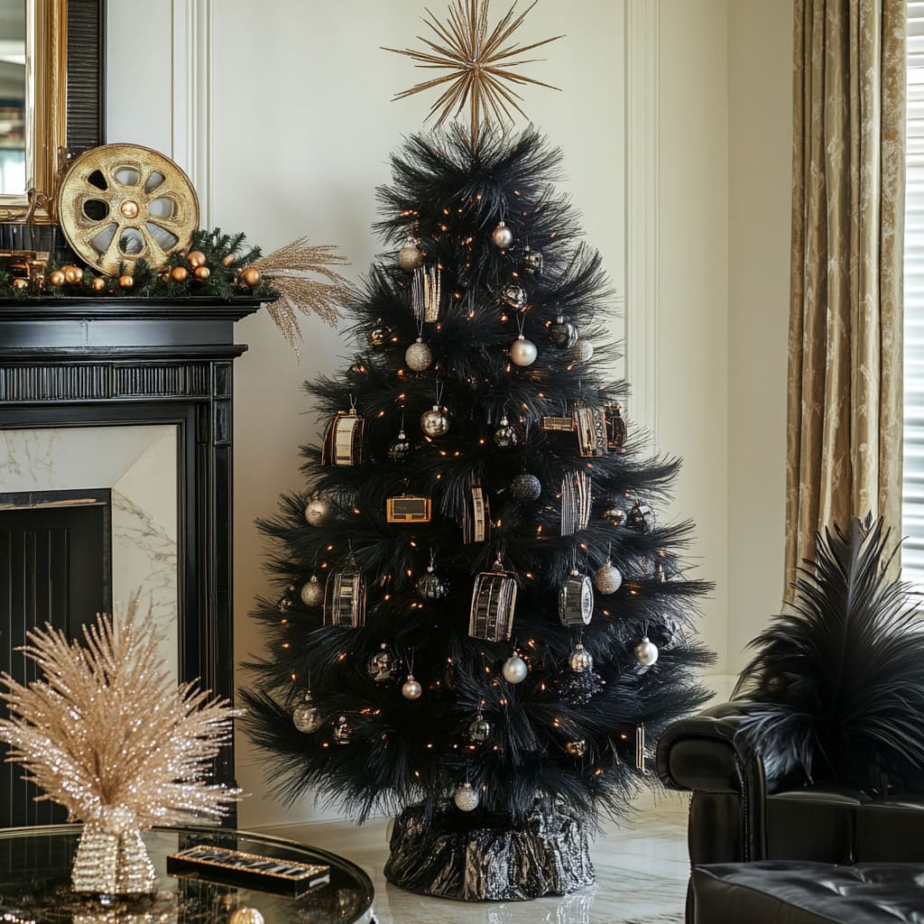 22 Creative Black Christmas Tree Decoration Ideas for 2024