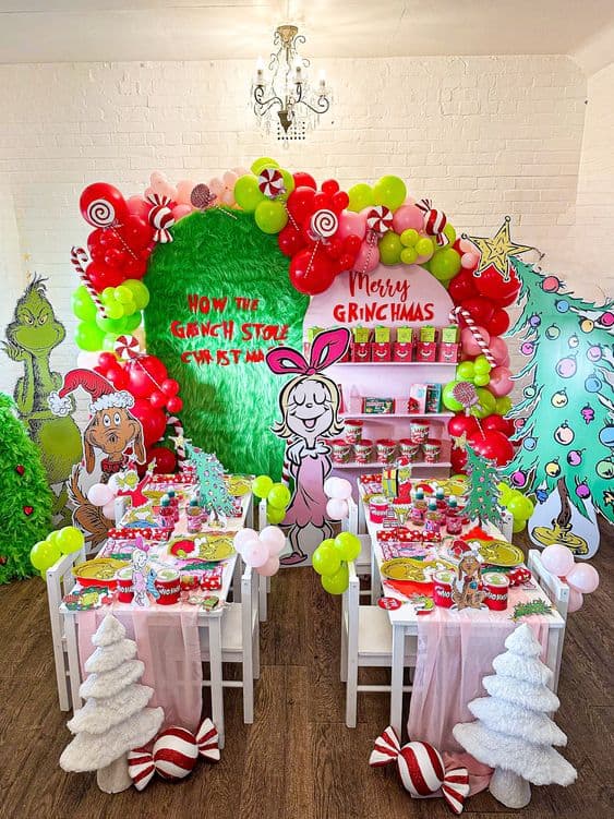 22 Grinch Christmas Party Ideas - Lady Celebrations Grinch Party Decorations
