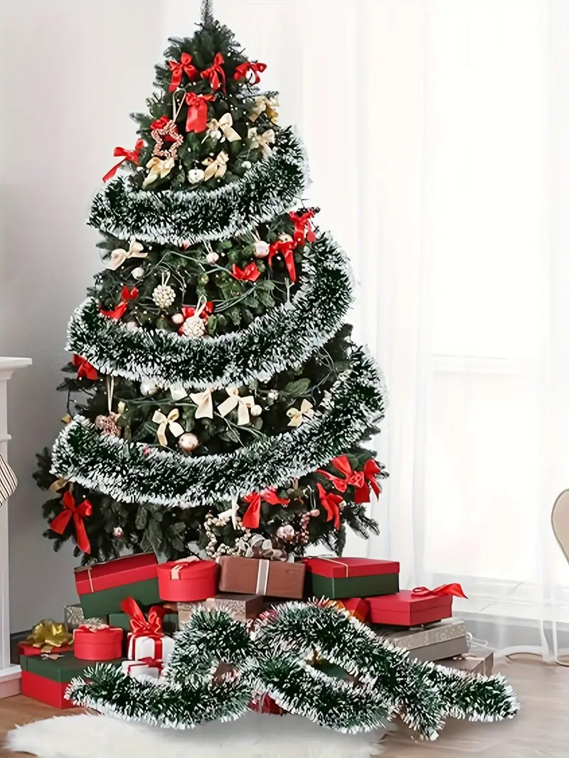 236inch classic christmas tinsel garlands 3 packs 78 - Temu Mauritius