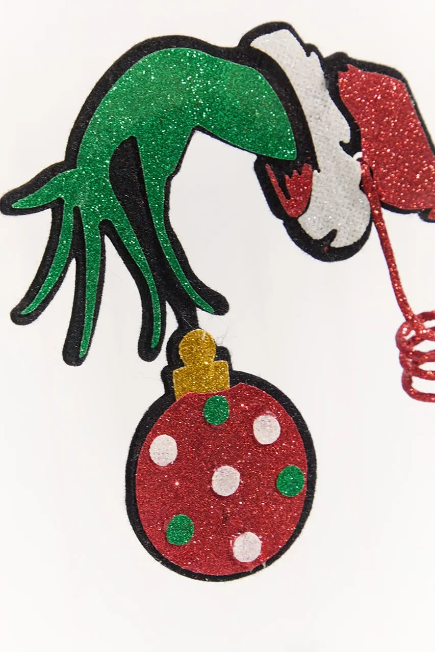 25' Green Elf Hand Ornament Spray