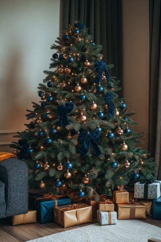 28 Blue Christmas Tree Decorations for a Unique, Magical Holiday