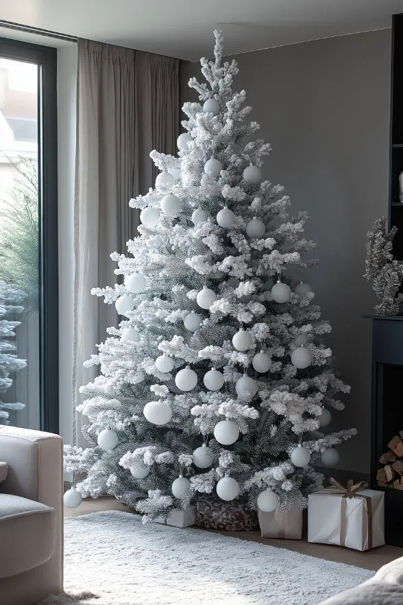 39 White Christmas Tree Decorations for a Festive Holiday Display