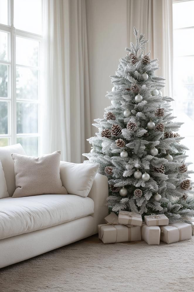 39 White Christmas Tree Decorations for a Festive Holiday Display