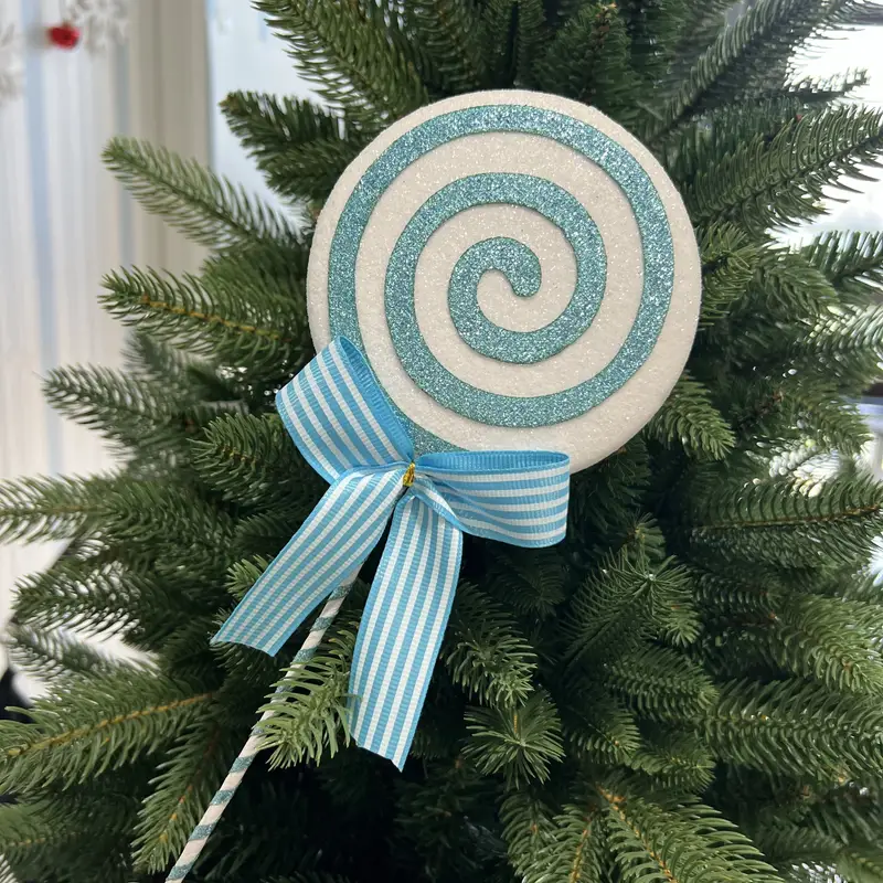 3pcs blue christmas tree candy ornaments 9 8 macaron style - Temu