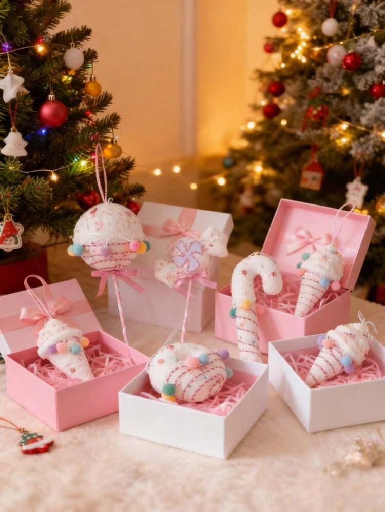 3pcs-Pastel Large Candy Christmas Decorations Giant Lollipop Tree  Decorations With Sticks Candy Cane Christmas Ornaments Pink And White Xmas  Hanging Decor For Birthday Party Wedding Christmas ...
